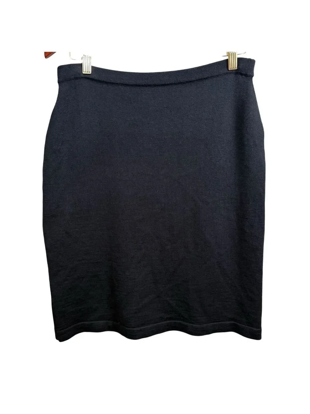 David Warren‎ Black Knit Skirt Size L